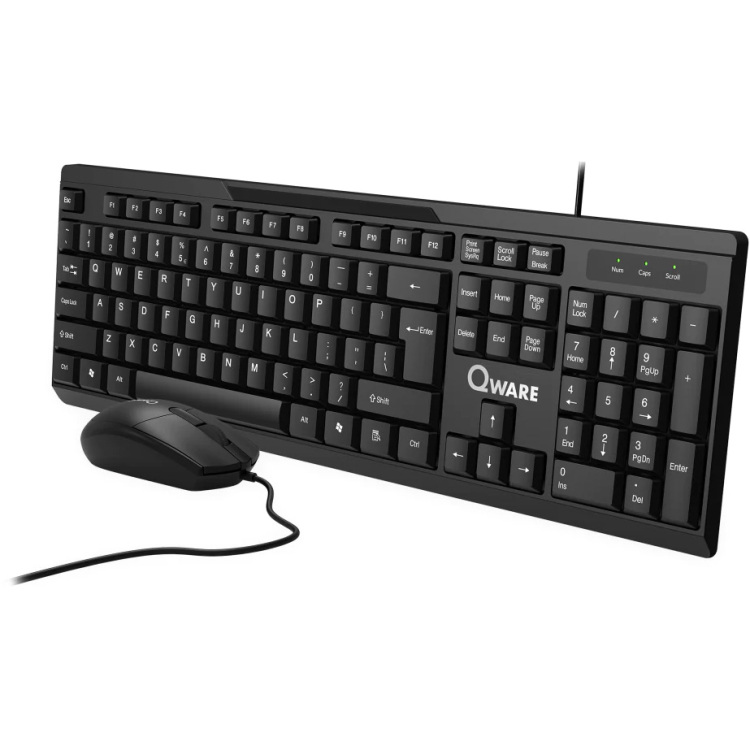 Qware Hamilton bedrade combo desktopset