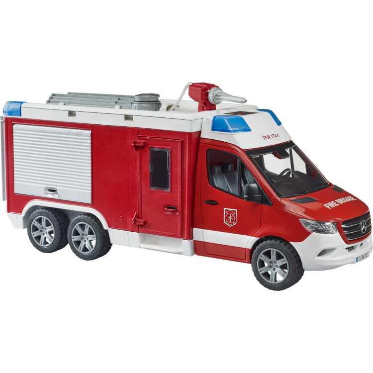 bruder Mercedes Benz Sprinter brandweer commandowagen met licht en geluid modelvoertuig