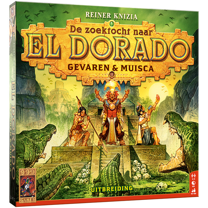 999 Games De Zoektocht naar El Dorado: Gevaren & Muisca Bordspel