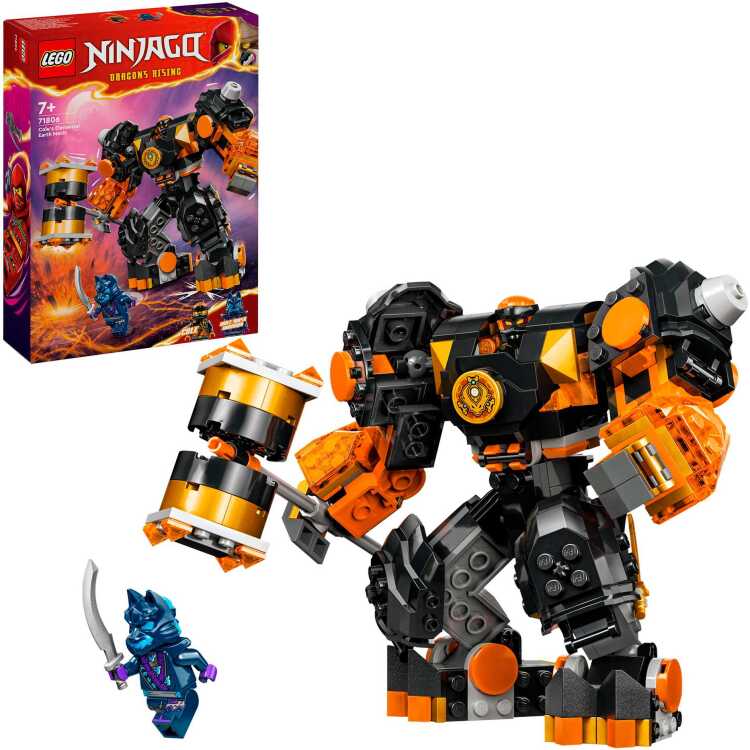 LEGO Ninjago - Cole's elementaire aardemecha Constructiespeelgoed