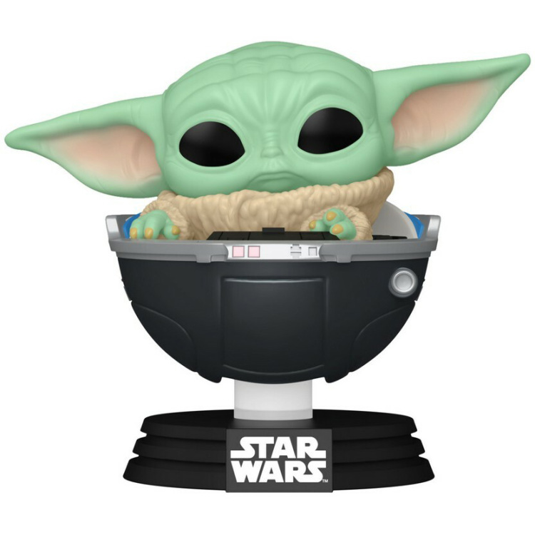 Funko Pop! Star Wars: The Mandalorian - Grogu in Hovering Pram speelfiguur