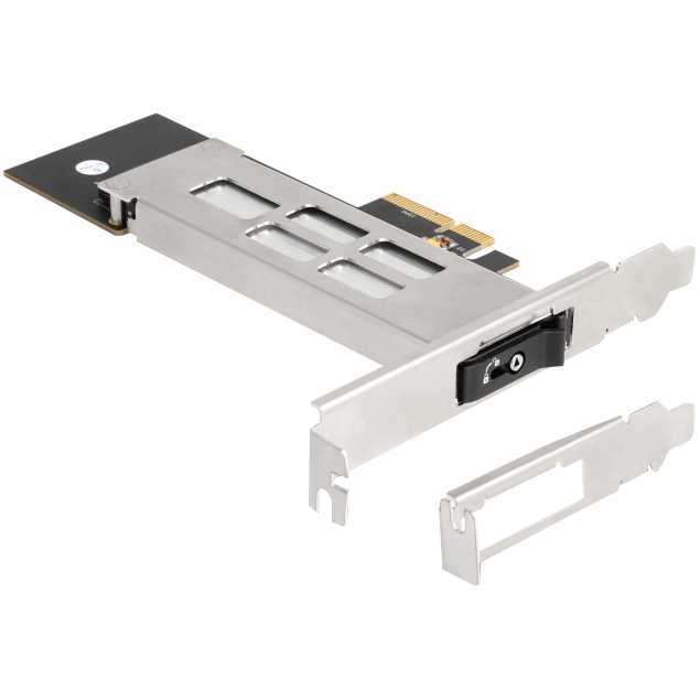 DeLOCK Mobile Rack PCI Express-kaart voor 1x M.2 NMVe SSD interface kaart