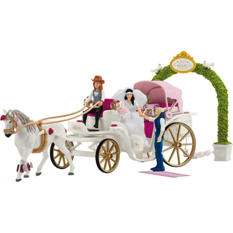 Schleich Horse Club - Trouwkoets speelgoedvoertuig