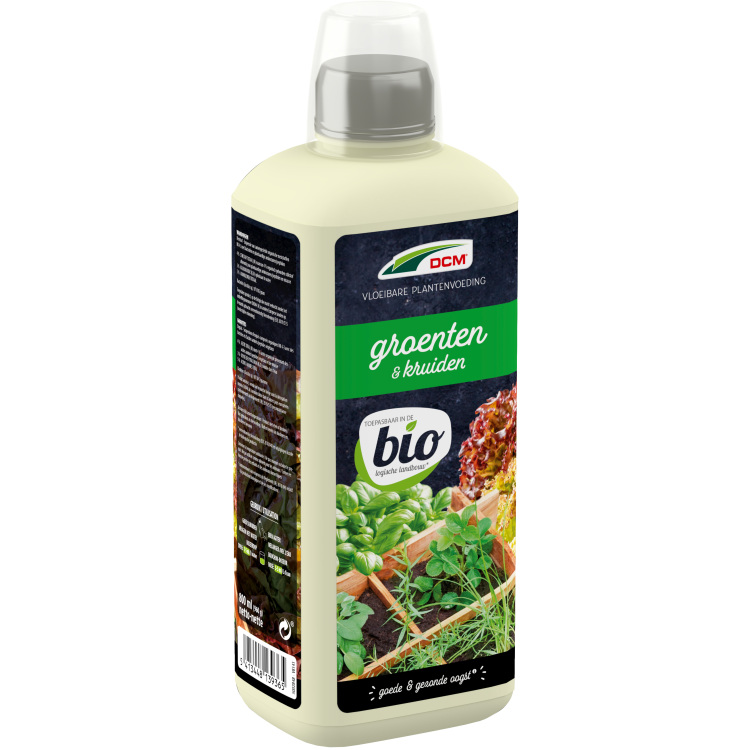 DCM Vloeibare Plantenvoeding Groenten & Kruiden 0,8 L meststof