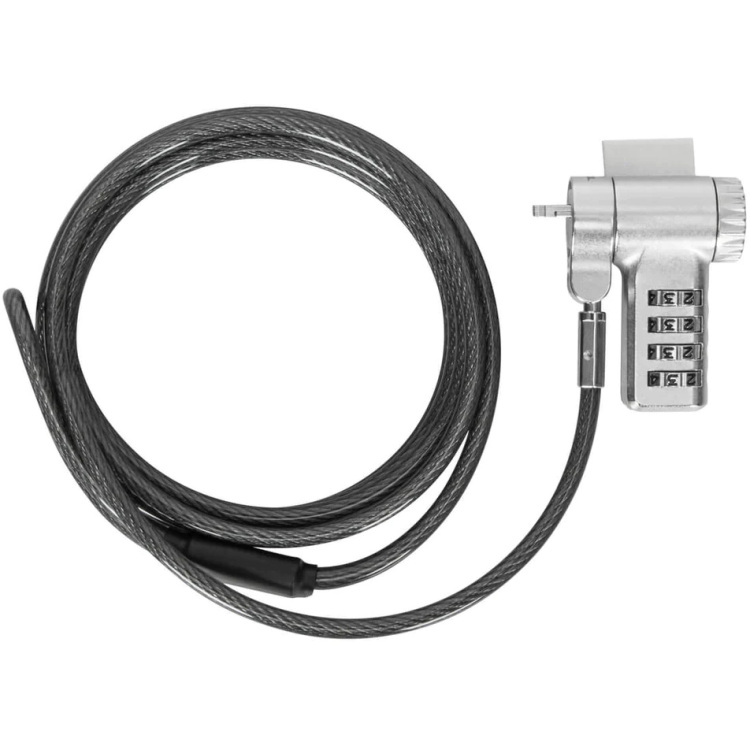 Targus DEFCON Ultimate Universal Serialised Combination Cable Lock with Slimline Adaptable Lock Head diefstalbeveiliging