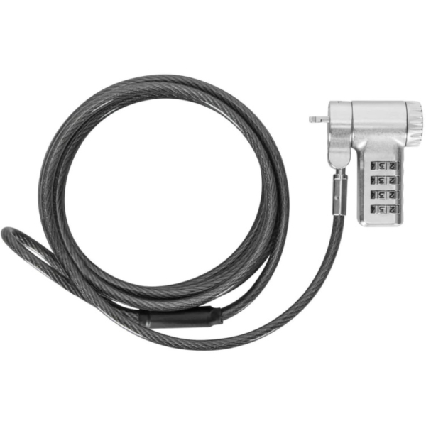 Targus DEFCON Ultimate Universal Serialised Combination Cable Lock with Slimline Adaptable Lock Head diefstalbeveiliging