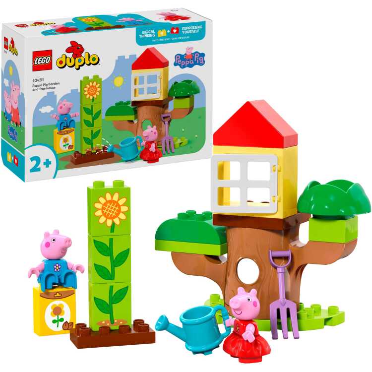 LEGO DUPLO - Peppa Big tuin en boomhut Constructiespeelgoed