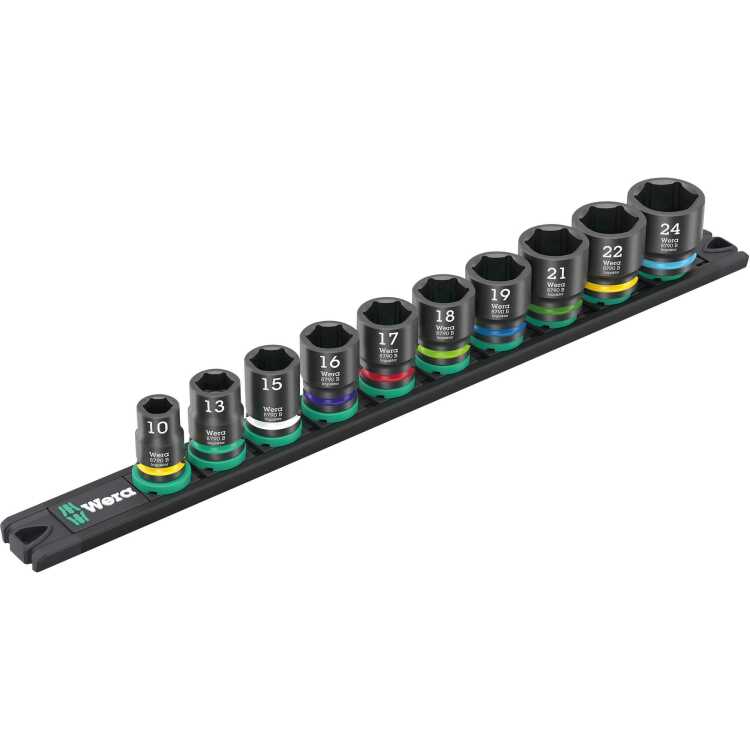 Wera 9607 Dop-magneetstrip B Impaktor 1 dopsleutel
