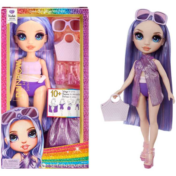 MGA Entertainment Rainbow High Swim & Style - Violet pop