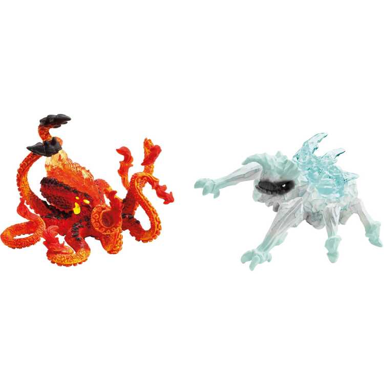 Schleich Eldrador - IJskever versus vuuroctopus speelfiguur