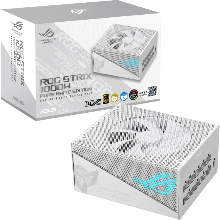 ASUS ROG STRIX 1000W Gold Aura White Edition voeding