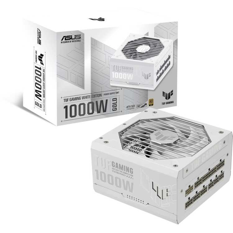 ASUS TUF Gaming 1000W Gold White Edition voeding