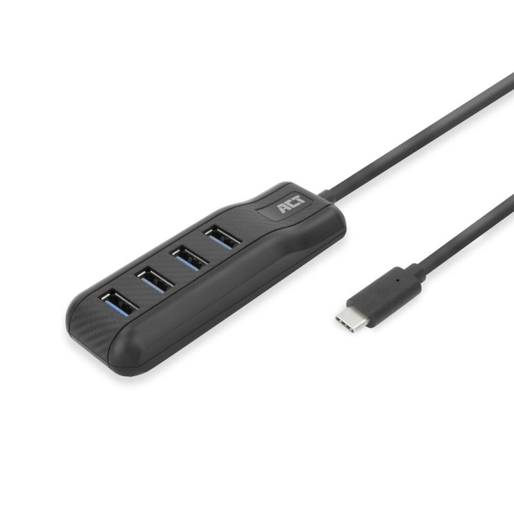 ACT Connectivity USB-C hub 3.0, 4 poorts USB-A usb-hub