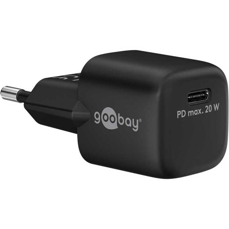 goobay USB-C PD GaN snellader Nano (20 W) oplader