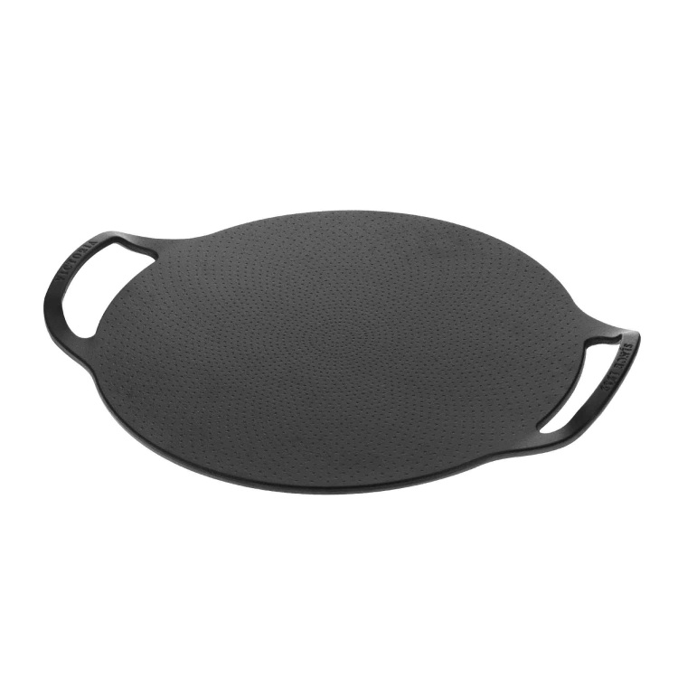 Victoria Pizzapan met twee handgrepen 38 cm, Seasoned bak-/braadpan