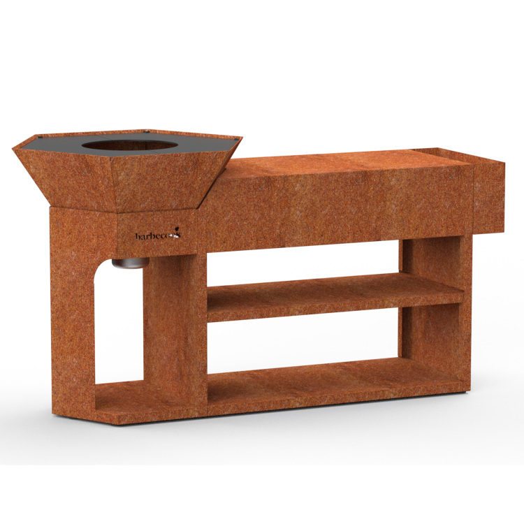 Barbecook Nestor Island uit cortenstaal barbecue