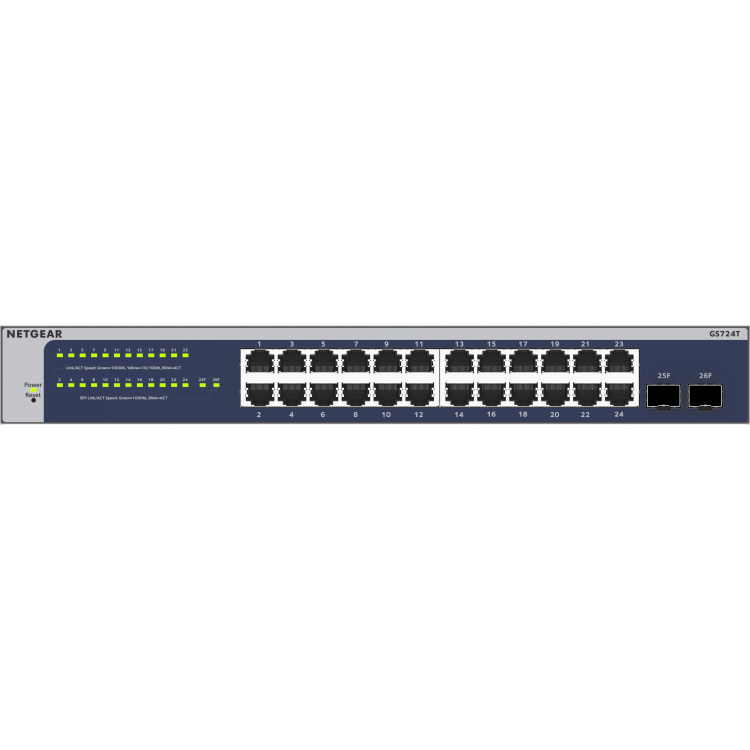 Netgear 24-Port Gigabit Smart Switch (GS724Tv6)