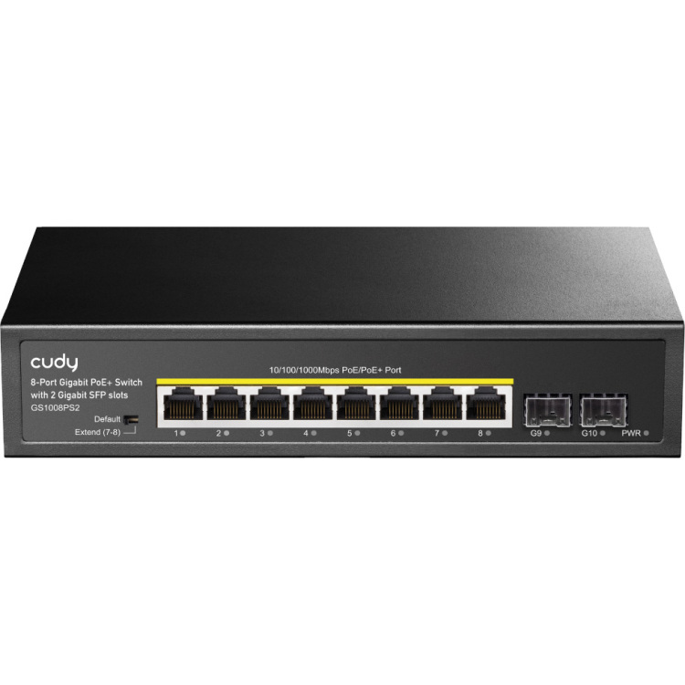 Cudy 8-GbE PoE+ Switch with 2 Uplink SFP