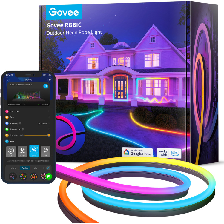 Govee RGBIC Outdoor Neon Rope Light sfeerverlichting