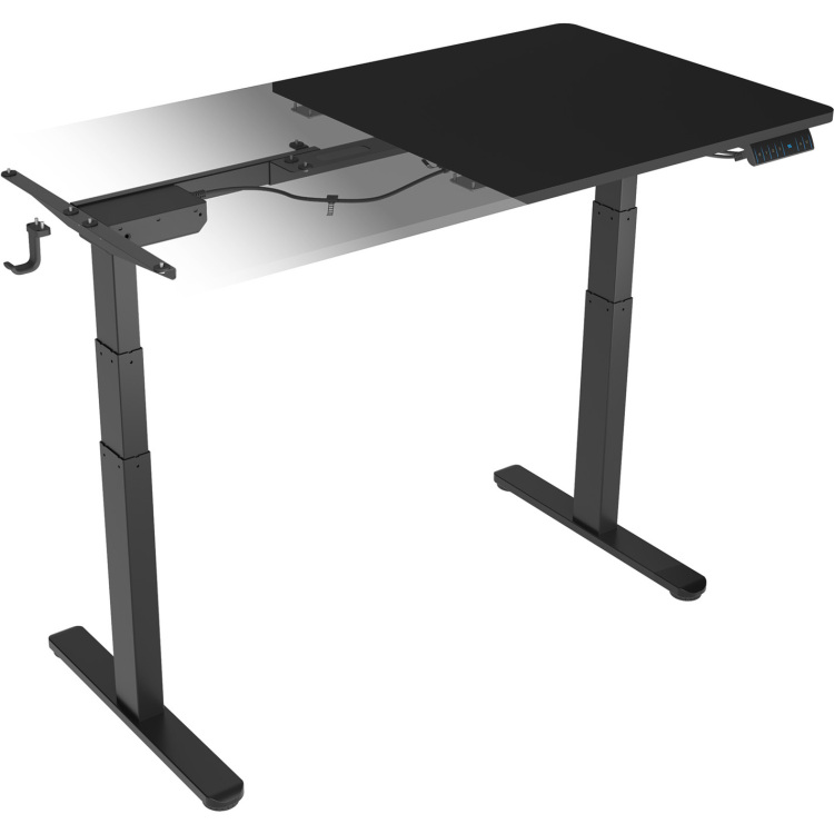 ICY BOX Elektrisch in hoogte verstelbare zit-/statafel met tafelblad