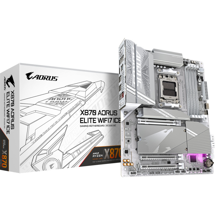 GIGABYTE X870 AORUS ELITE WIFI7 ICE moederbord