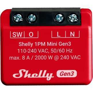 Shelly Plus 1PM Mini Gen3 relais