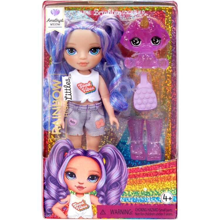 MGA Entertainment Rainbow High Littles - Amethyst Willow pop