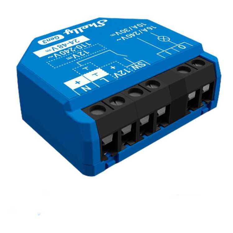 Shelly 1 Gen3 relais