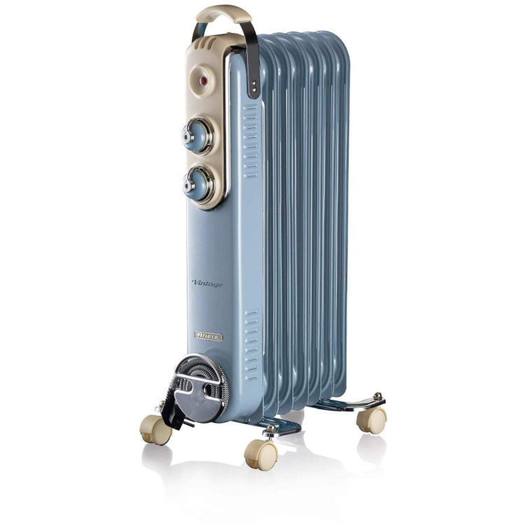 Ariete Vintage blauwe olieradiator 7-elementen