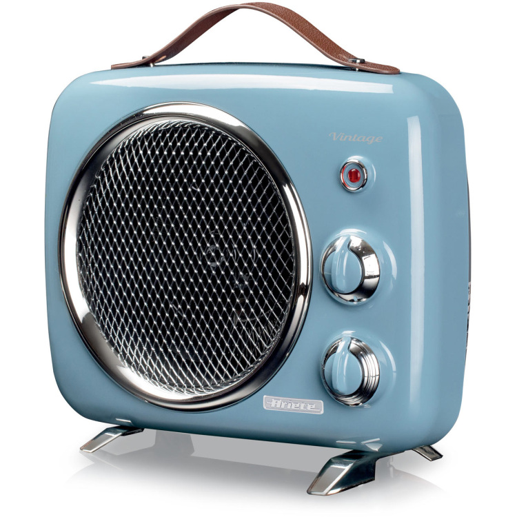 Ariete Vintage blauwe ventilatorkachel