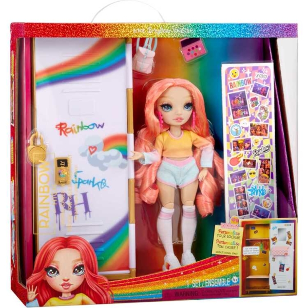MGA Entertainment Rainbow High - Design locker en Pinkly Paige pop