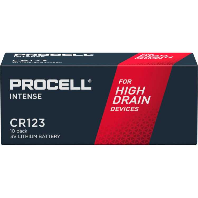 Duracell Procell CR123A High Power Lithium Intense batterijen