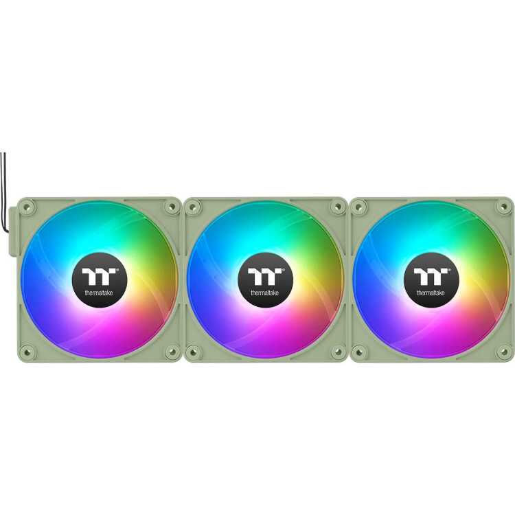 Thermaltake CT140 EX ARGB Sync PC Cooling Fan - Matcha Green (3-Fan Pack) case fan