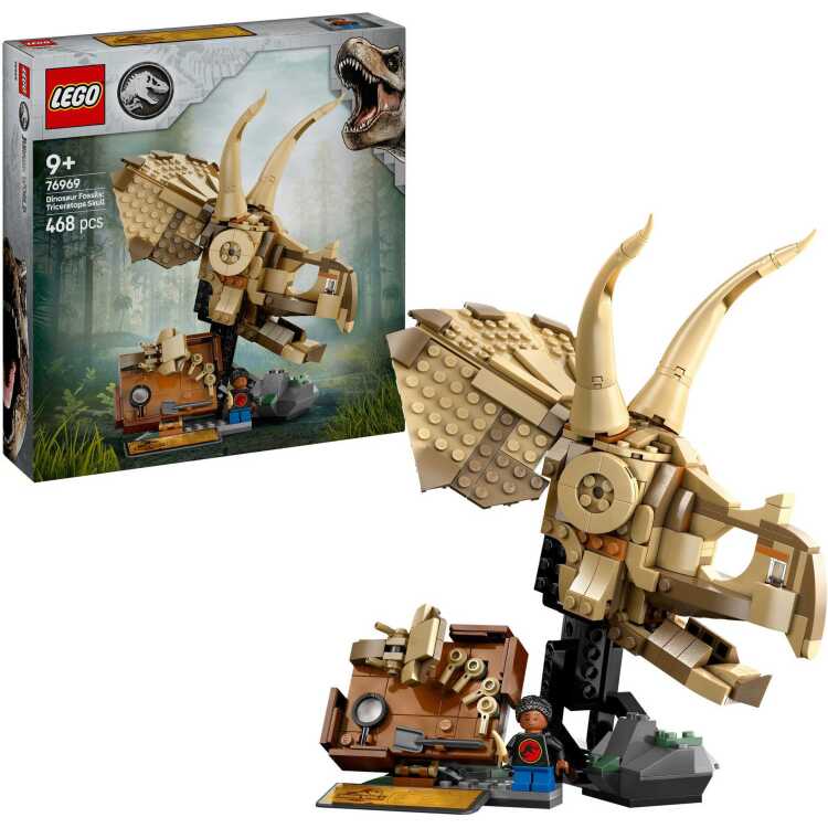 LEGO Jurassic World - Dinosaurusfossielen: Triceratops schedel Constructiespeelgoed