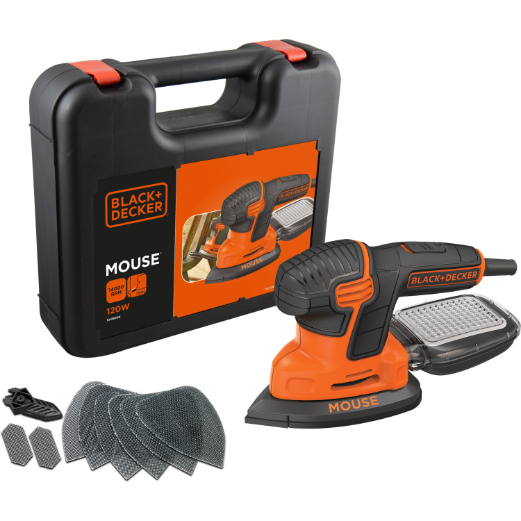BLACK+DECKER 120 watt Mouse Detailschuurmachine KA2500K-QS deltaschuurmachine