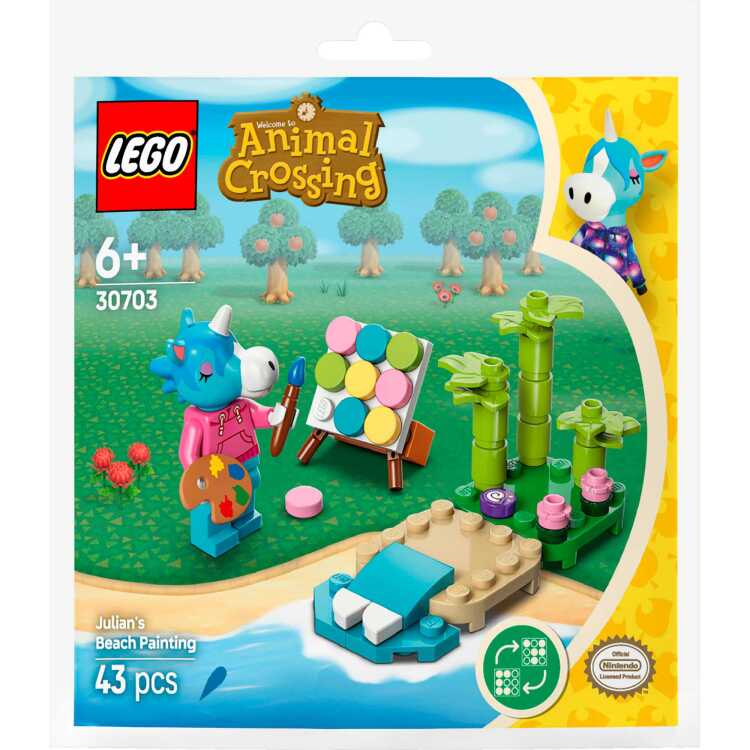 LEGO Animal Crossing - Strandschilderen met Julian Constructiespeelgoed