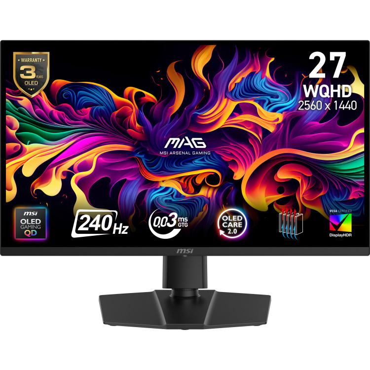 MSI MAG 271QP QD-OLED X24 26.5'' gaming monitor