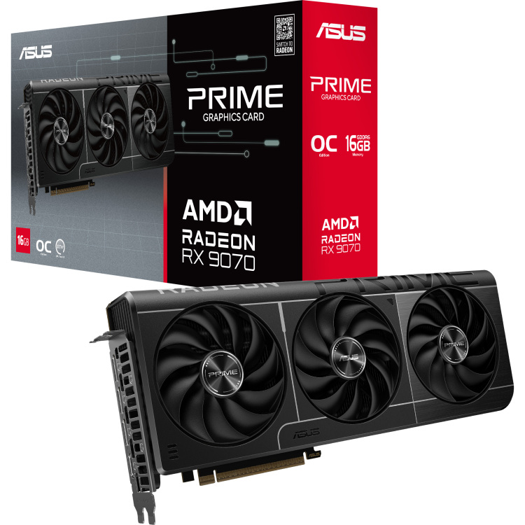 ASUS PRIME Radeon RX 9070 OC grafische kaart
