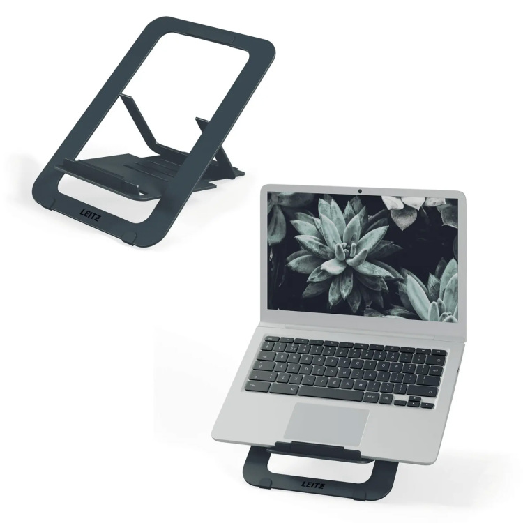 Leitz Ergo Aluminium Ultraplatte Verstelbare Laptopstandaard