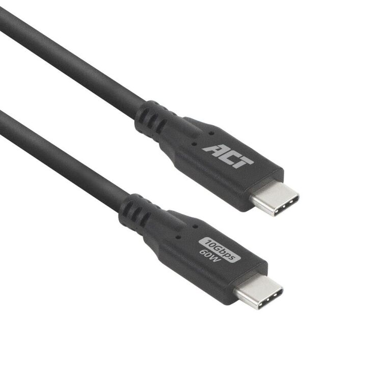 ACT Connectivity USB 3.0 10Gbps 60W USB Type-C kabel, 1 meter