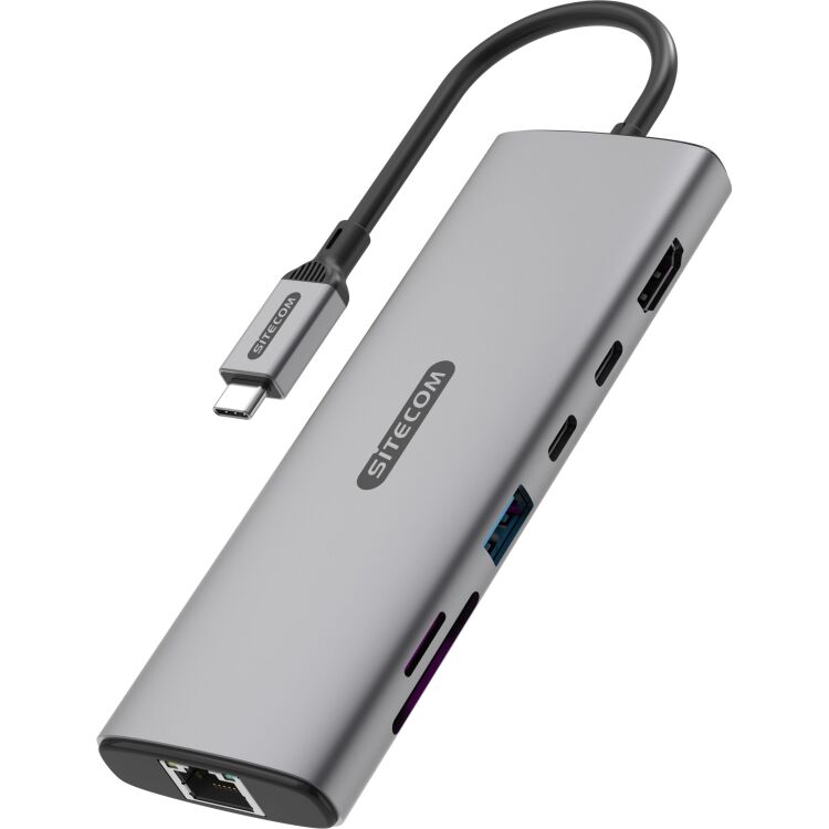 Sitecom 6 in 1 USB-C Multiport Adapter LAN dockingstation