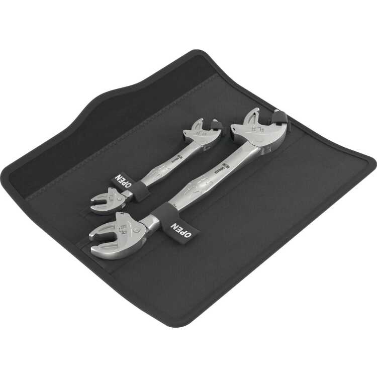 Wera 6006 Joker 2 set 1 Zelfinstellende dubbele steeksleutel, 2-delig moersleutel