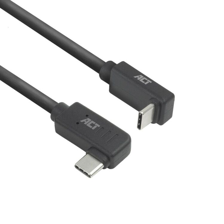 ACT Connectivity USB 3.2 USB-C (omhoog/omlaag haaks) naar USB-C (links/rechts haaks) kabel
