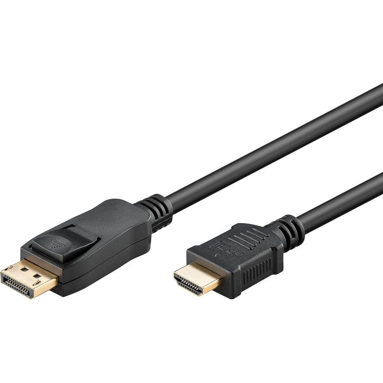 goobay DisplayPort 1.2 naar HDMI 2.0 verbindingskabel, 2 m
