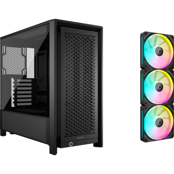 Corsair FRAME 4000D + iCUE LINK LX120 RGB Triple Pack bundel midi tower behuizing