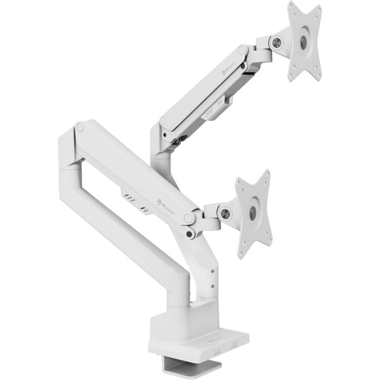 Arozzi Alzare Neo Duo - Gas Spring Monitor Arm - White monitorarm