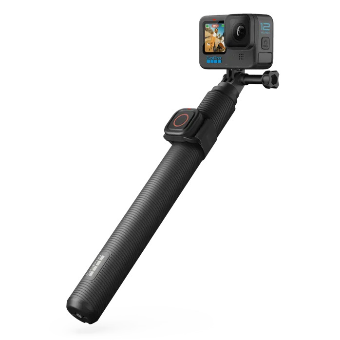 GoPro 1.2m Extension Pole + Waterproof Shutter Remote bevestiging
