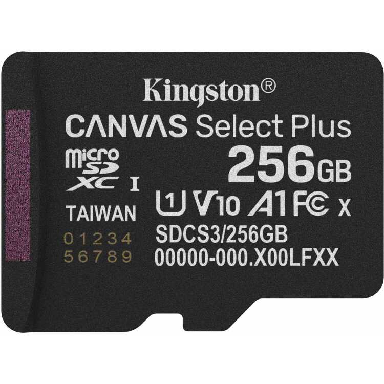 Kingston Canvas Select Plus 256 GB MicroSDXC geheugenkaart