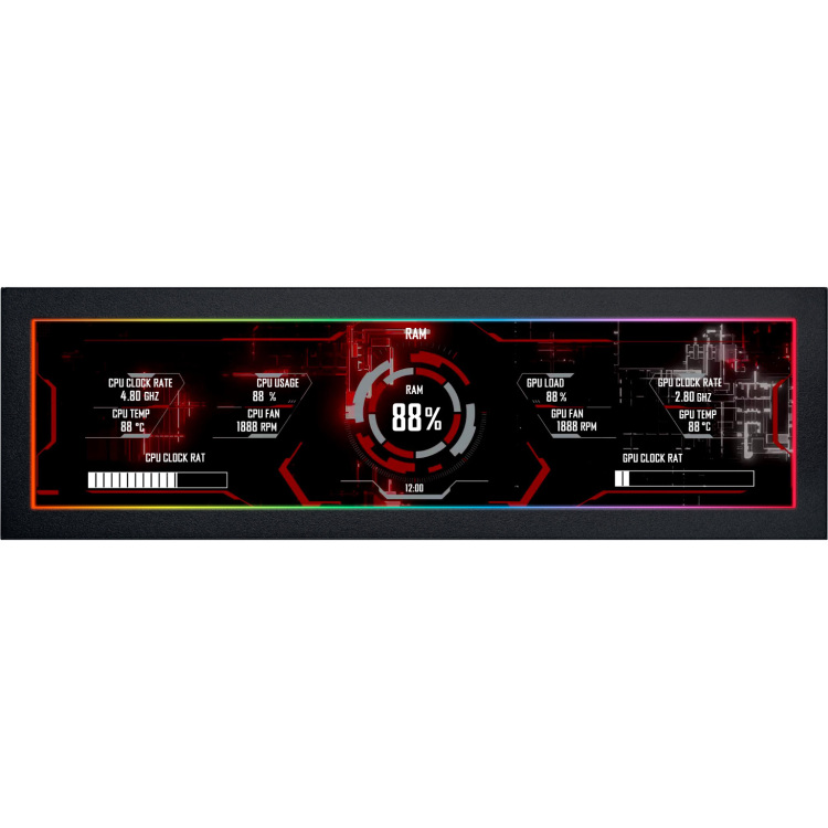 Lian Li 8.8" Universal Screen display