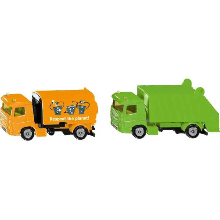 SIKU Veegmachine en vuilniswagen modelvoertuig